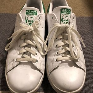 Adidas Stan Smith sneakers. White and green. Size 10